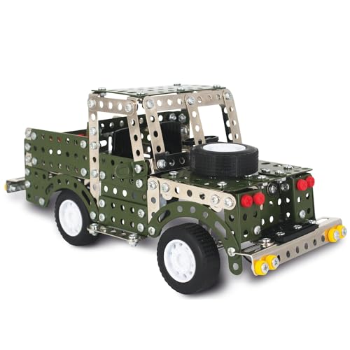 Gifts Direct 2 U Land Rover Metal Construction Set of 404 Pieces Jigsaw - Green