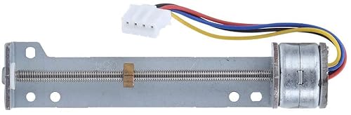 OITTo 2-Phase 4-Wire Stepper Motor Slider, Wire Stepper Motor Screw Slide Table, M3 Nut 9V Drive Voltage 18° Industrial Supplies for Measurement Equipment, Stepper Motor