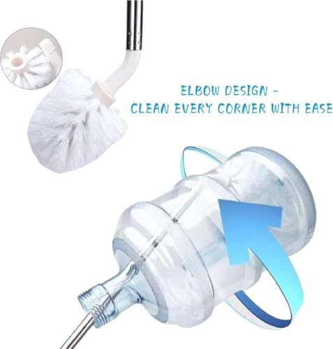 Image of 20L Water Can Cleaning Brush | 360 Rotating Nylon Bristle Wet & Dry Bottle Cleaning Brush for Water Dispensers, Jars & Containers