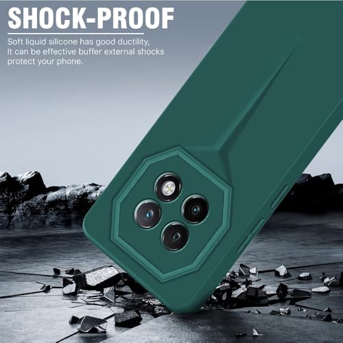 Image of WOW IMAGINE Back Cover for Realme 13 5G | Realme 12 5G | 12X 5G | Narzo 70x 5G | C65 5G | N65 | Blade Series Ultra Thin Case | Camera Protection | Soft Matte Silicone Flexible Mobile Case - Green