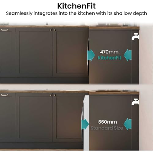 Hisense WF5I9043BWFS machine à laver chargement frontal 9 kg 1310 trmin - vue 7