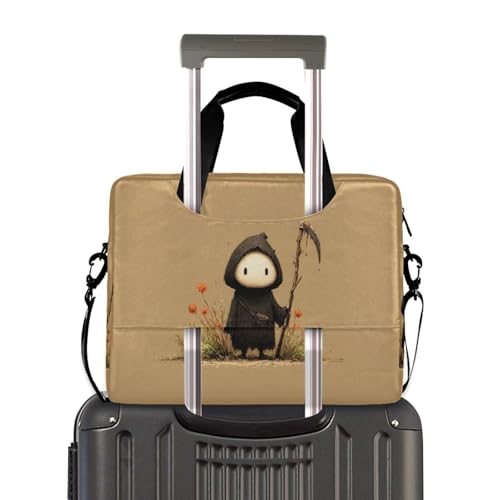 Bolso para portátil con estampado Cute Reaper y múltiples bolsillos miniatura 4