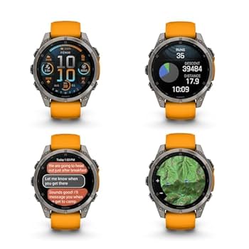 【NikeLANCE4TITANIUMWatch】WA0020WG88-0010 Garmin Fenix 8 Pro Sapphire AMOLED Smartwatch 51mm Carbon