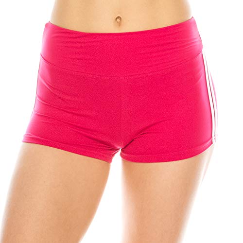 Image of ALWAYS Faux Leather Shorts - High Waist Active Stretch Yoga Short Pants for Women