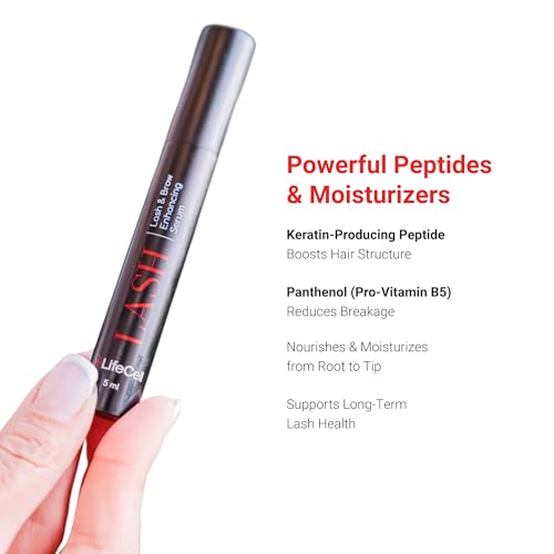 LifeCell Lash Serum, Enhancing Eyelash and Eyebrow Serum for Long Thick Lashes and Brows - Natural Growth Booster, Conditioner, and Thickener for Amplifying Length - Image 6