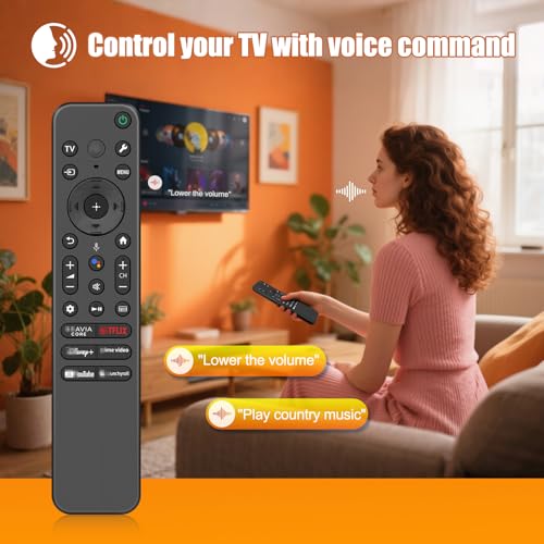 Image of Voice Remote Control Replacement for Sony TV Remote, for Bravia TV Remote,or All Smart LED OLED Series TVs