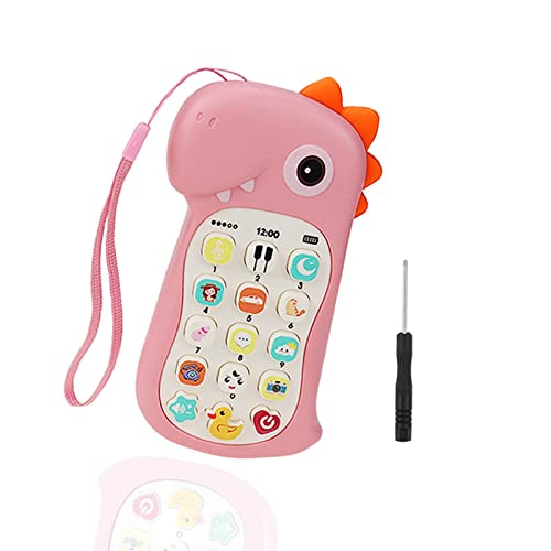 Keenso Giocattolo Cellulare Per Bambini In Forma Di Banana Con Cover Mordicchiabile In Silicone - Giallo, 15 Cm - 5