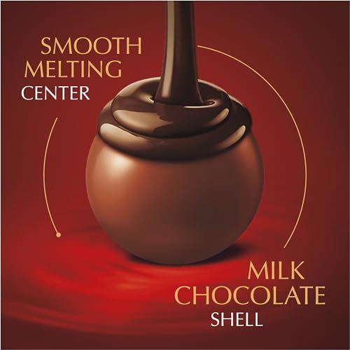 Image of Lindt LINDOR Double Chocolate Milk Chocolate Candy Truffles, Milk Chocolate with Smooth, Melting Truffle Center, Great for Gift Giving, 5.1 oz. Bag (6 Pack)