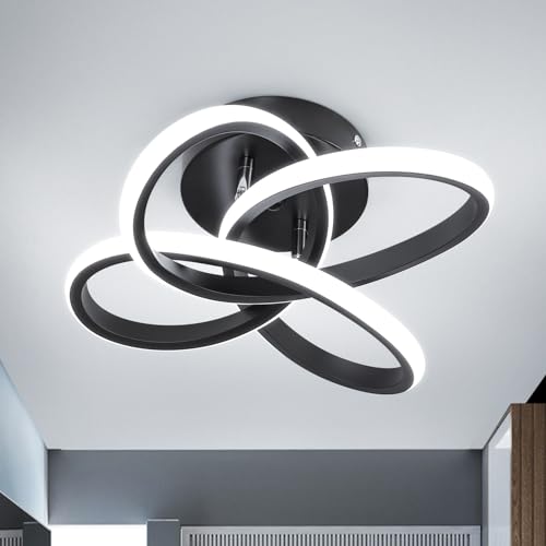 CANOE Modern LED Ceiling Light Fixture, Cool White Small Hallway