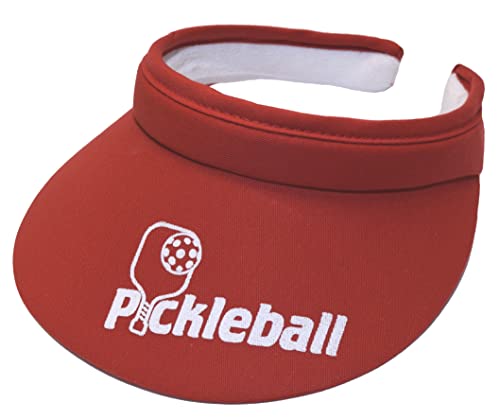 Cushees.com™ Slip-On Visor [733 Pickleball] (Red)