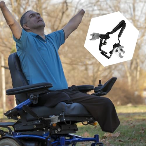Levier de frein pour fauteuil roulant manuel, pièces de rechange légères en aluminium noir - 5