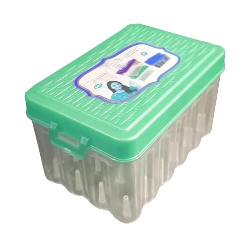 Image of Thread and Needle Box - Big Size 24 spools Empty Thread Box /Tailor Box (Multicolour) (24 REELS RIGHTANGLE)
