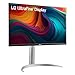 LG 27UP650K-W 27-inch Ultrafine 4K UHD (3840 x 2160) IPS Computer Monitor, 60Hz, 5ms, DisplayHDR 400, Reader Mode, Flicker Safe, HDMI, DisplayPort, Tilt/Height/Pivot Adjustable Stand, White