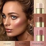 3 Pcs NEUTRAL Contour Stick Set,Cream Blush & Highlighter Bronzer Pen,Long Lasting & Smooth Natural Face Contouring Illuminator,Professional Makeup Kit for All Skin - Image 2