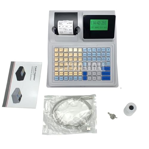 Caja registradora C50 con detector de billetes UV e impresora integrada 3