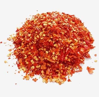 Grocery Connect Dry Red Chilli Flakes, Ideal for Pizza, Pasta, Maggie, Chef's, Natural & Premium Chilli Flakes Natural Ingredients | Premium Dried Chilli Flakes | Crushed Red Pepper Flakes - 200 gm