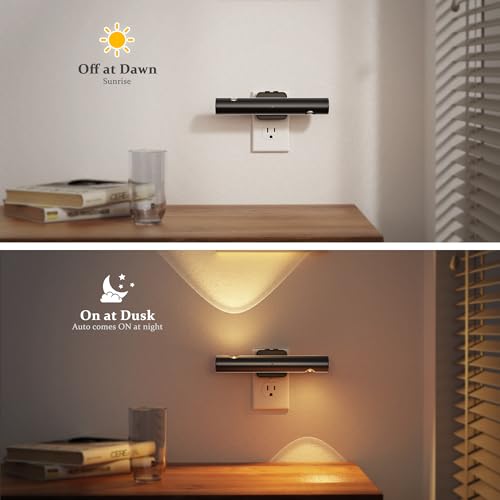 Image of JandCase LED Night Light, Modern Night Lights Plug into Wall, 2 Pack 3000K /4000K /5000K Adjustable Color Nightlights with Dusk-to-Dawn Sensor, Dimmable Night Lights for Bathroom, Hallway, Stairway
