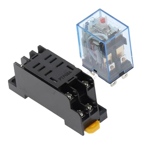 Relé electromagnético electrónico mini LY2NJ HH62P HHC68A-2Z DPDT de 10A 3