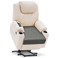 HAVARGO Großes Sitzkissen, doppellagiger Memory-Schaum Sitzkissen für Liegestühle, Sofas, Sessel, dickes Kissen, 50 x 50 x 12 cm – Grau