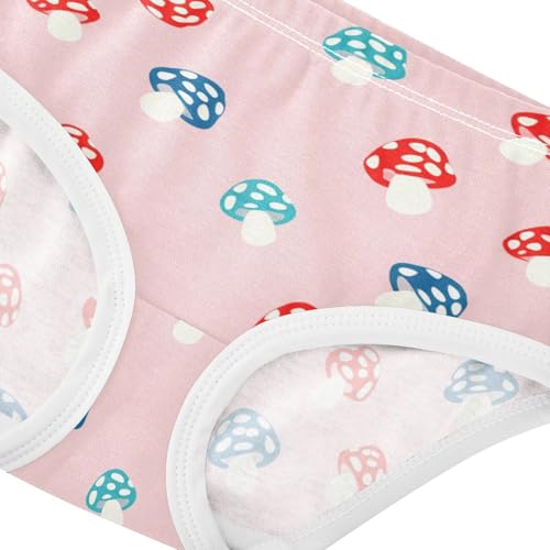 Cute Colorful Mushroom Pink Girls Underwear Toddler 2t Cotton Panties Little Girl Designer Kids Undies Briefs4