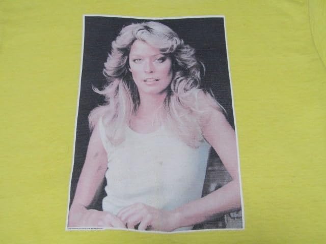 Amazon.co.jp: 70s 80s ファラ フォーセット フォト Tシャツ