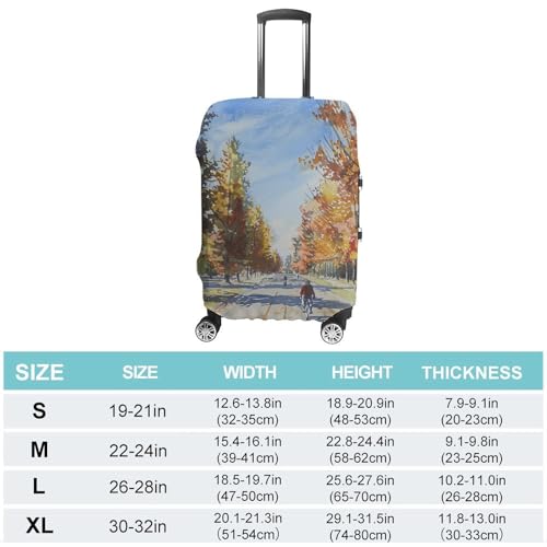 Long Straight Road Luggage Cover Personalization Suitcase Covers Protector Elastic Washable Baggage Cover Anti-Scratch For Traveling, Aircraft Consignment L2