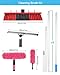 35ft Solar Panel Cleaning Brush & Squeegee, 2 Dusting Brush, Lightweight & Extendable Poles, Water Fed Poles Kit for Roof Window Greenhouse