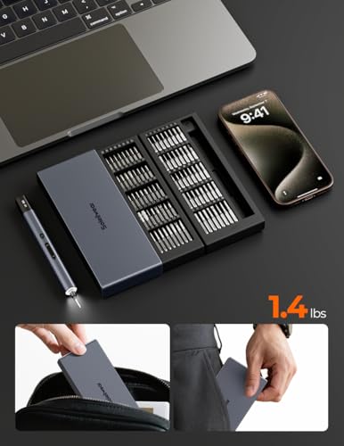 Electric Precision Screwdriver Set, 80 Magnetic Bits - image 9