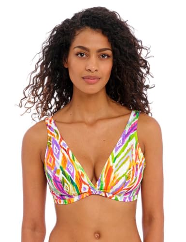 Haut de bikini triangle Freya Tusan Beach XS au motif géométrique multicolore