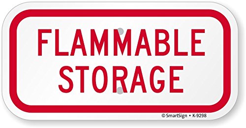 Panneau Inflammable Storage en aluminium 3M haute intensité premium