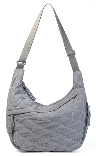 Image of Nylon Crescent Crossbody Bag for Women Shoulder Tote Handbag Casual Sling Bag Dumpling Purse Bag for Outdoor Travel