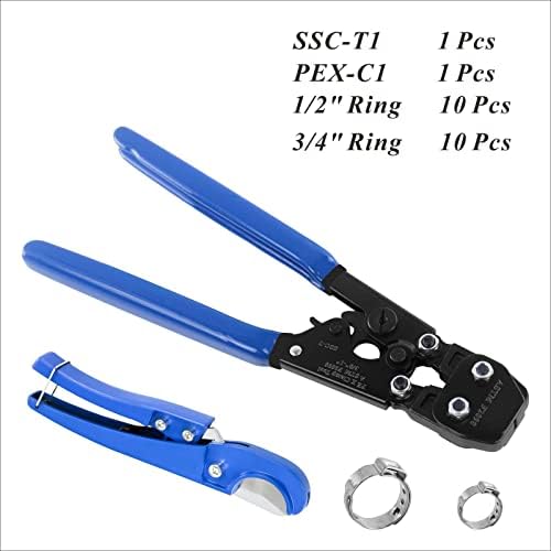 IWISS Ratchet Clamp Cinch Tool Crimper Tool For Stainless Steel Clamps