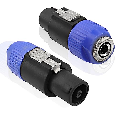 SPEAKON FEMALE CONNECTOR To 6.35mm 1/4" Male Mono TS - Foto 7