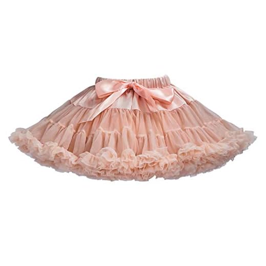 Happy Cherry - Falda de Tutú para Bebés de Princesa Vestido de Tul de Capas de Volantes con Cinta de Bowknot para Danza Boda Fiesta Partido Disfraz para Infantiles Niña de 0-2 Años - Rosado