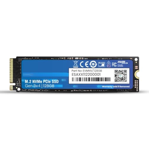 Image of 128GB NVMe M.2 SSD 2280 | PCIe Gen 3x4 Internal SSD | Up to 1800MB /s Read 700MB /s Write | Laptop Desktop Upgrade Storage | 5 Year Warranty