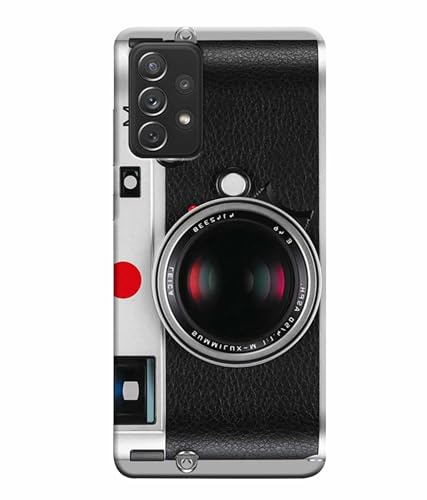 Image of Printed Hard Back Case Cover & Compatible for Samsung Galaxy A72 5G | Vintage Camera Art (Multicolor) - D1188