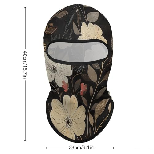 Balaclava para Hombres y Mujeres Máscara de Esquí Gris y Oro Claro Cubreboca Completo para Ciclismo miniatura 2