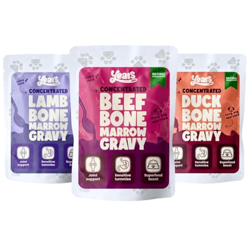 YEARS Bone Broth for Dogs - Probiotic Dog Gravy Variety 3 x 100ml