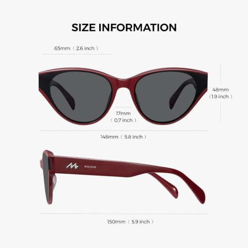 Image of Retro Cat Eye Sunglasses for Women Men UV400 Protection