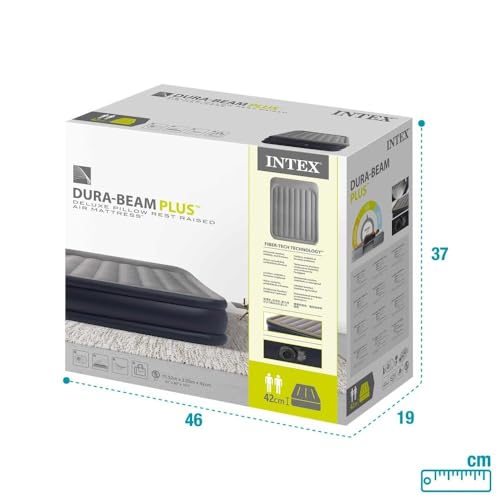 Colchão Inflável Casal Dura Beam Queen Raised com Bomba Interna Intex (220voltz/64136)