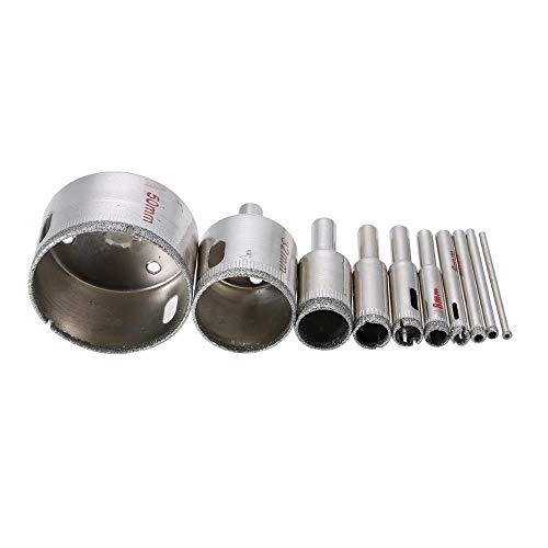 Set 10 Pzas Broca Diamante 3-50mm Para Vidrio y Cerámica miniatura 5