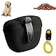Leckerlitasche für Hunde, Hunde Futterbeutel aus Silikon mit Trainingsklicker, Silikon Hundeleckerli Beutel, Pet Training Snack Tasche, für Welpentraining oder Hundespaziergänge, Hüftgürtel Fanny Pack