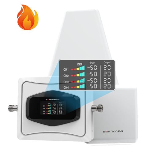 Cell Phone Signal Booster, for Home and Office, Band2/5/12/13/17/25,5,000 sq ft, Boost 4G LTE and 5G, for All Carriers-Verizon, AT&T, T-Mobile& More, FCC Approved