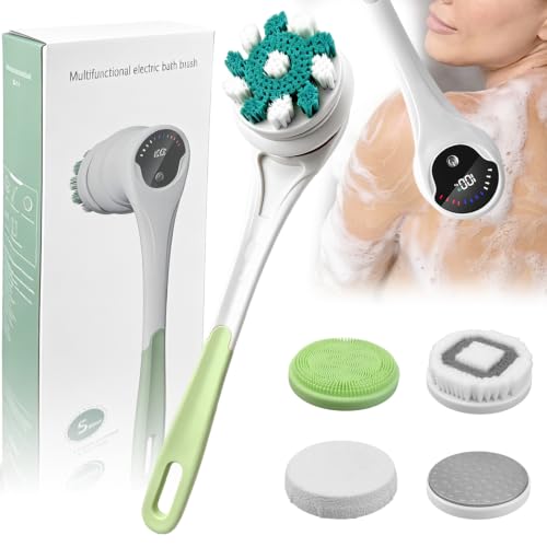 Image of Electric Body Scrubber, Electric Body Brush for Shower (Green)
