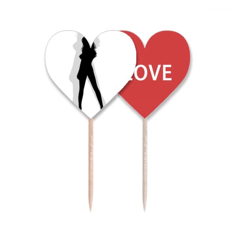 Drapeau love heart cupcake pick pour sublimer vos apéritifs et buffets de mariage