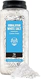 Soeos Himalayan White Salt, Coarse Grain, 39 oz (2.4 lb) 1100g, Natural Cooking and Finishing Salt, deal for Seasoning, Marinating, and Gourmet Dishes