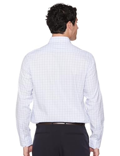 Image of Arrow Men Slim fit Cotton Checked Long Sleeves Semi-Cutaway Collar Shirt