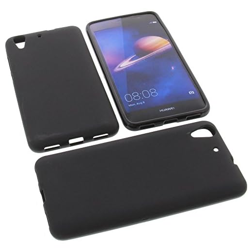 foto-kontor Funda para Huawei Y6 II Dual 5,5 Funda Protectora de Goma TPU para móvil Negra