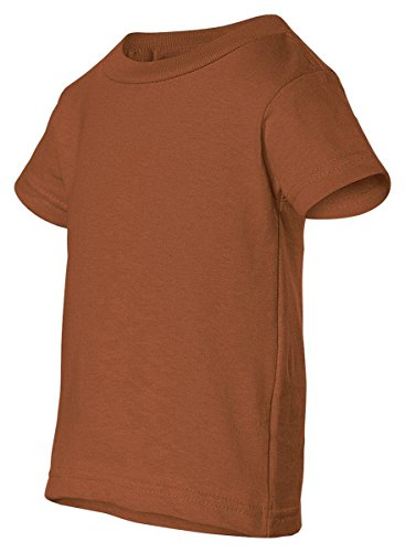 Rabbit Skins Infant Short Sleeve Cotton T-Shirt, Texas Orange , 24M