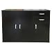 Produktbild Redstone Sideboard Kommode 3 Türen 2 Schubladen (Schwarz)